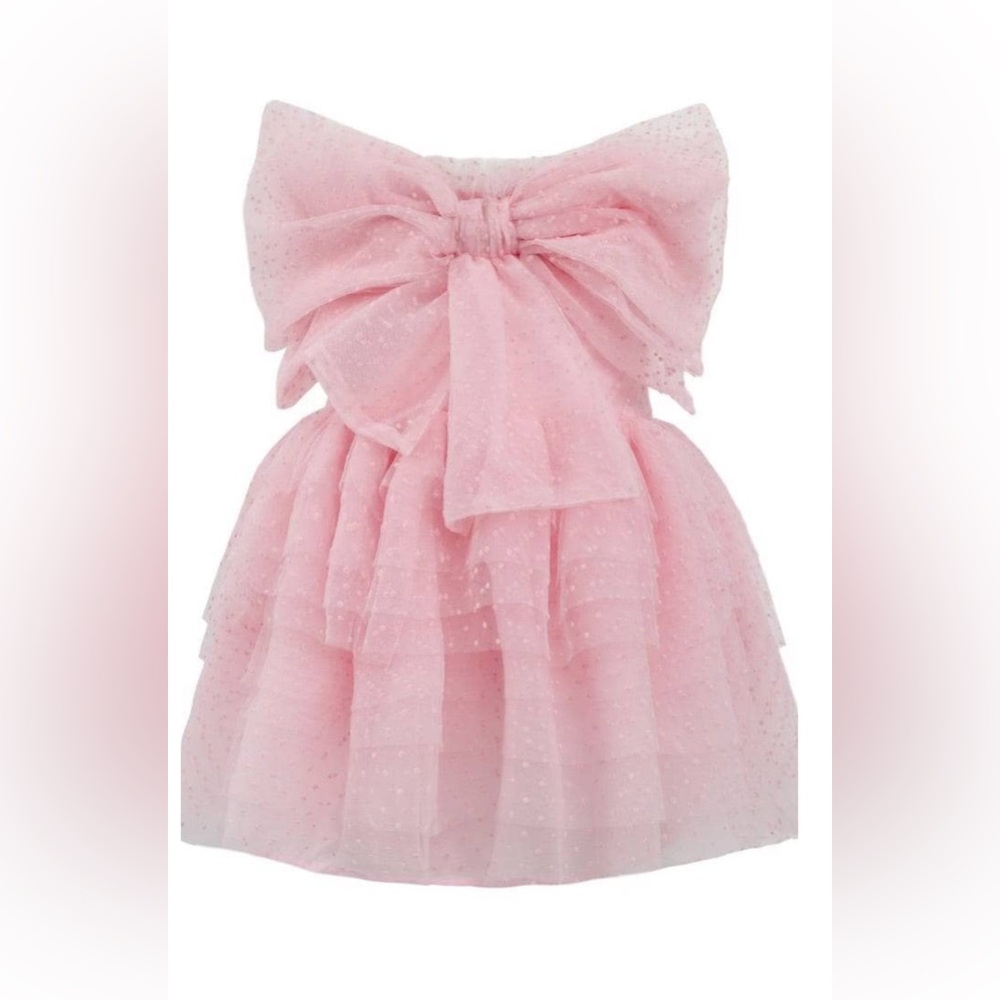 Lola and the boys dream bow mini tulle dress